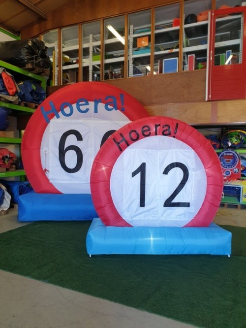 Verkeersbord opblaasbaar